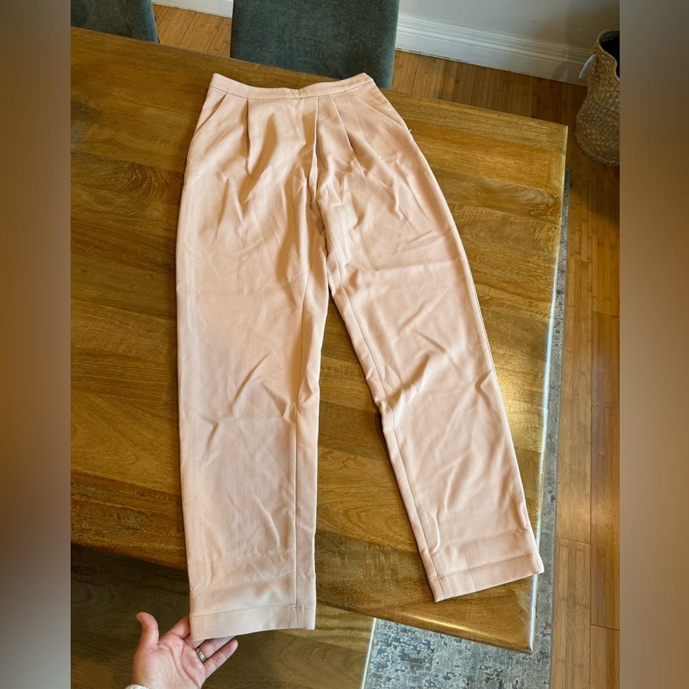 Open Edit High-Waisted Trousers | Size XS | Tan Nougat | Nordstrom